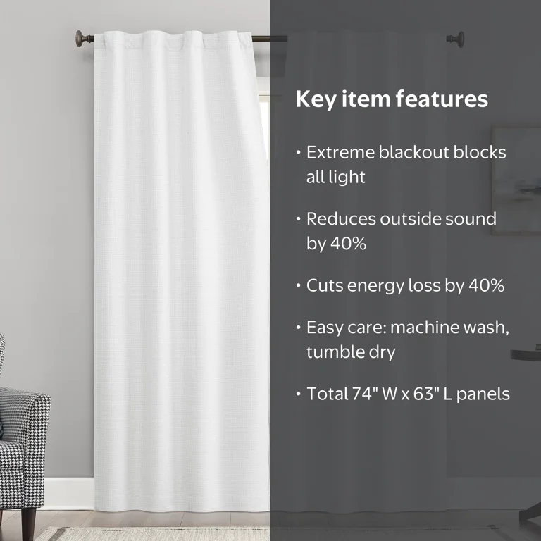 Sun Zero Vance 2-Piece Magnetic Closure 100% Blackout Back Tab