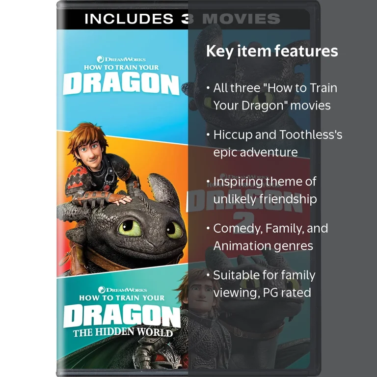 Dreamworks: How to Train Your Dragon 3-Movie Set, Includes Hidden