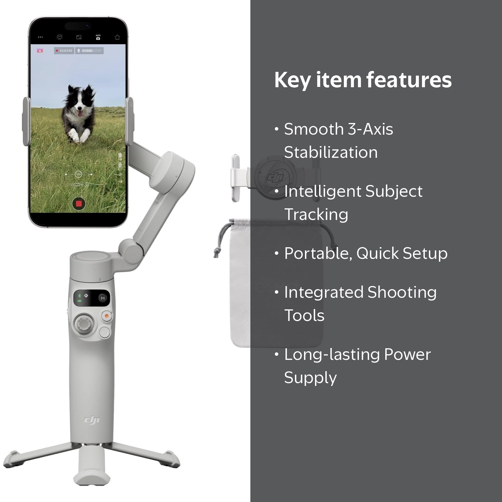 DJI Osmo Mobile 7, Smartphone Gimbal Stabilizer, 3-Axis