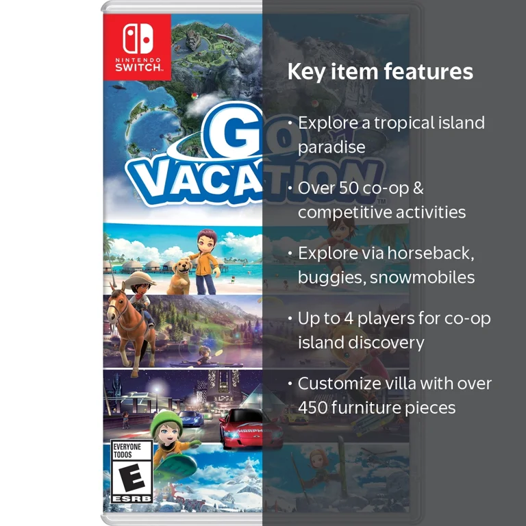 Nintendo Go Vacation for Switch: Fun Games for Kids, 045496593827