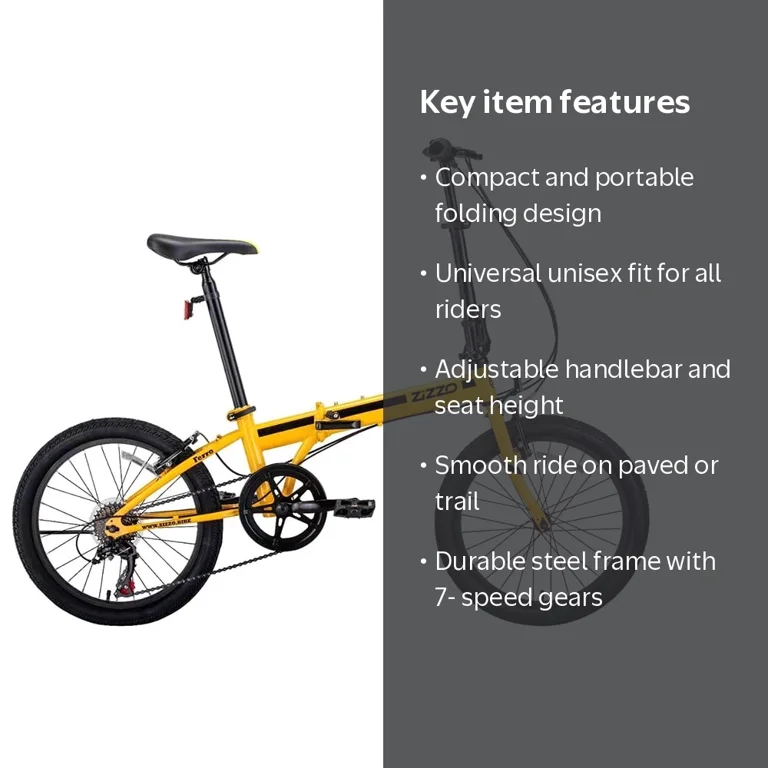 自転車本体 New Folding Bicycle 20-inch ZiZZO, Folding Bike, 20
