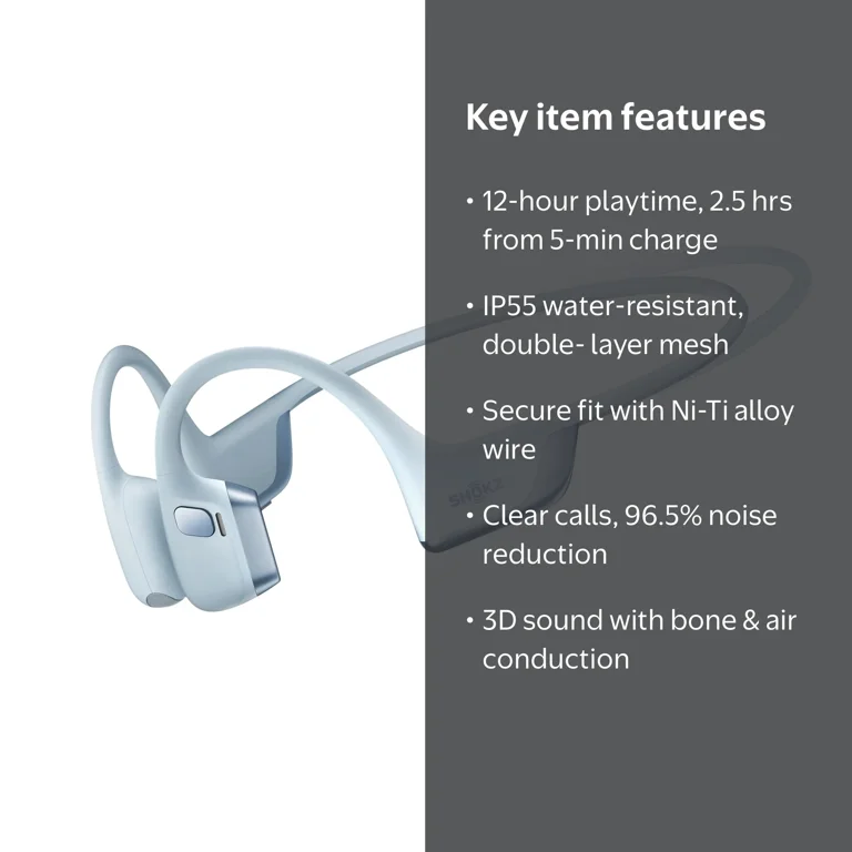 Shokz OpenRun Pro 2 Mini Open-Ear Bone Conduction Sport Headphones