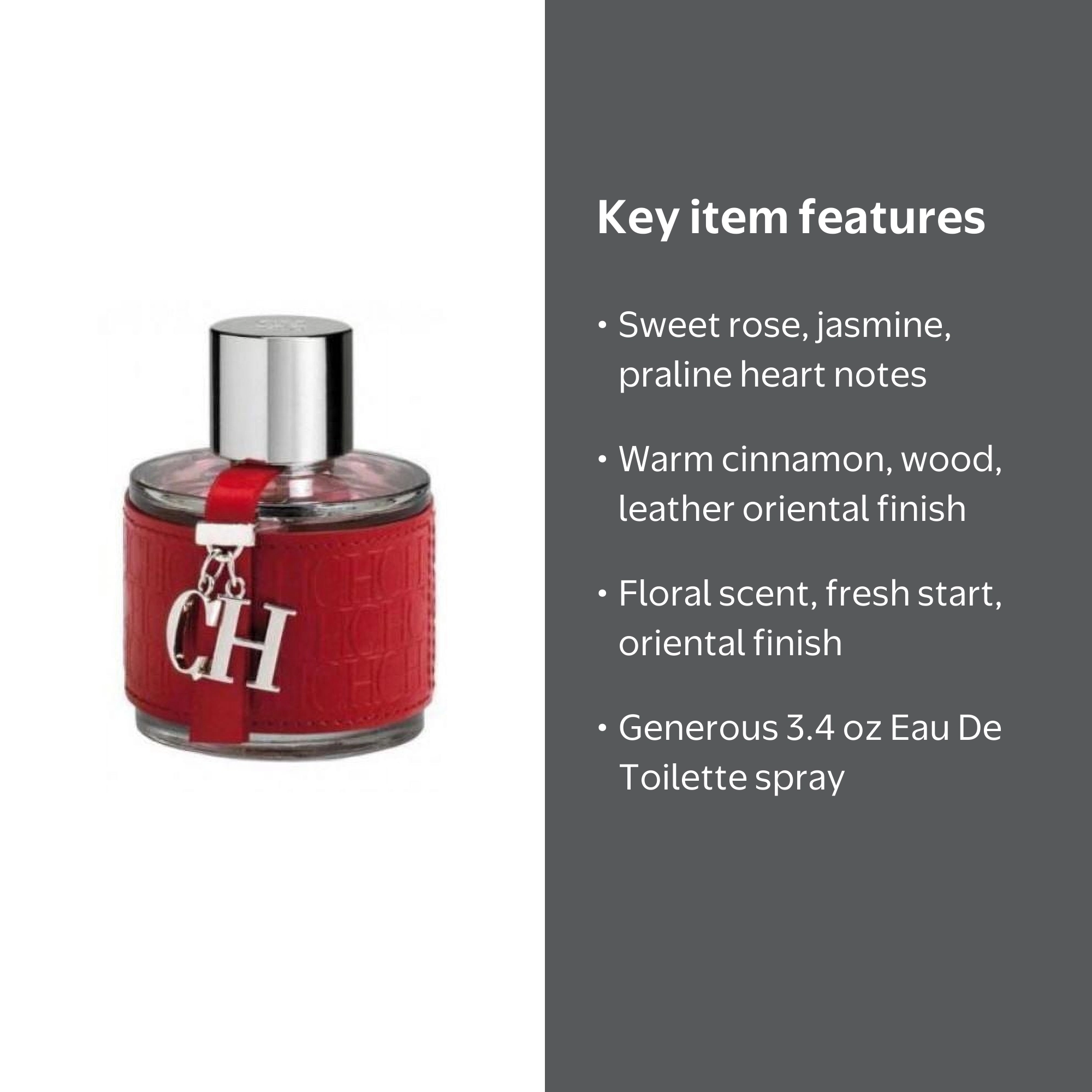 Carolina Herrera CH Eau De Toilette Spray Perfume for Women, 3.4