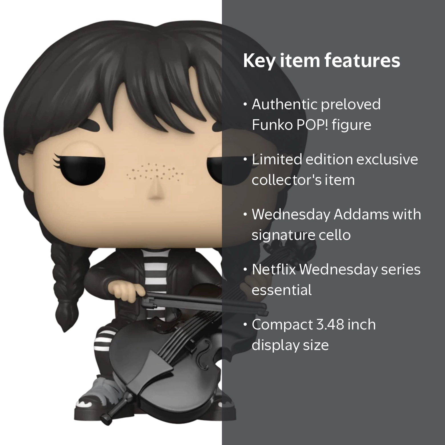 Funko POP! Television: Netflix's Wednesday Addams with Cello Vinyl