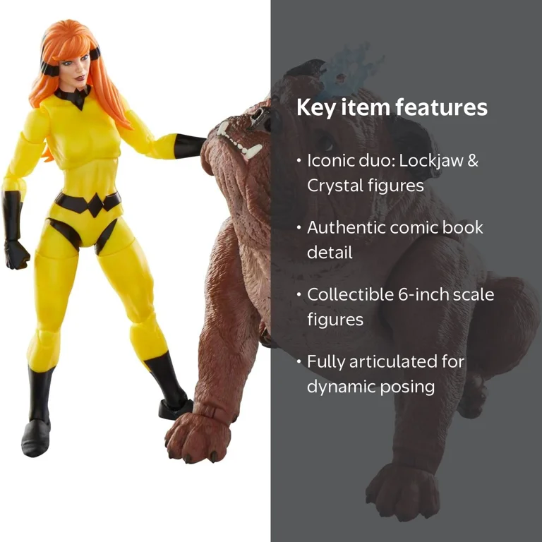 Marvel, Legends Lockjaw and Crystal 2PK, Multicolor - Walmart.com