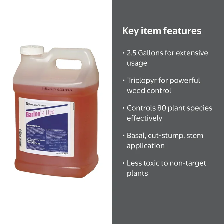 Garlon 4 Ultra Triclopyr Brush Killer Herbicide ? 2.5 Gal
