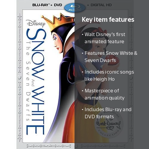 Snow White and the Seven Dwarfs (Blu-ray + DVD) - Walmart.com