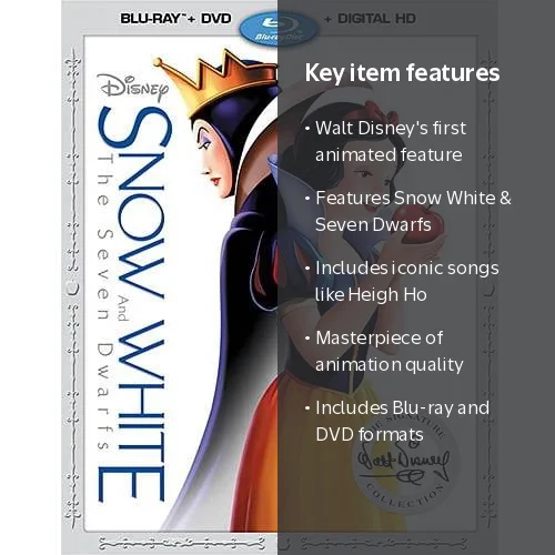 Snow White and the Seven Dwarfs (Blu-ray + DVD) - Walmart.com