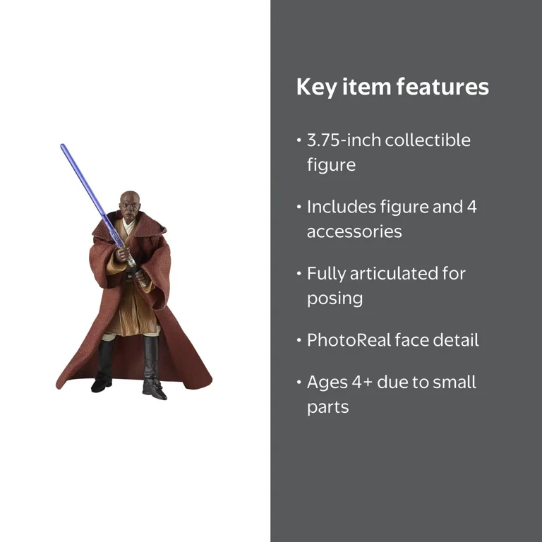 Star Wars, Action Figure, VC35 Mace Windu, 3.75-inch scale