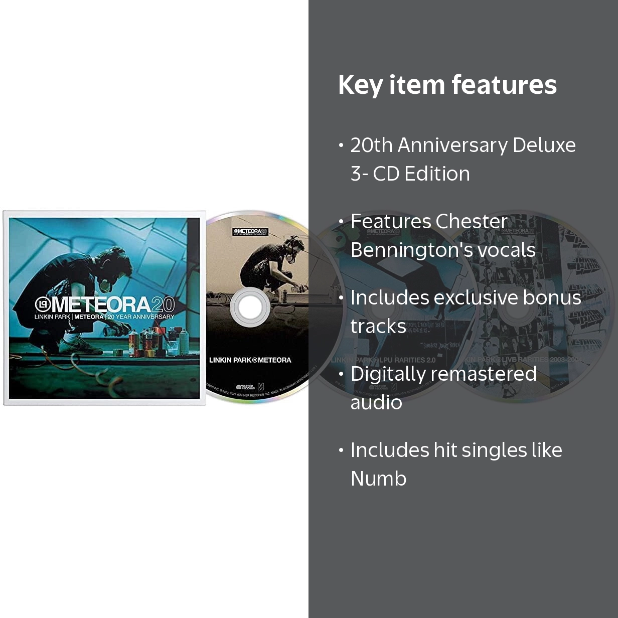 Linkin Park - Meteora 20th Anniversary Edition - CD, 3CD - Walmart.com