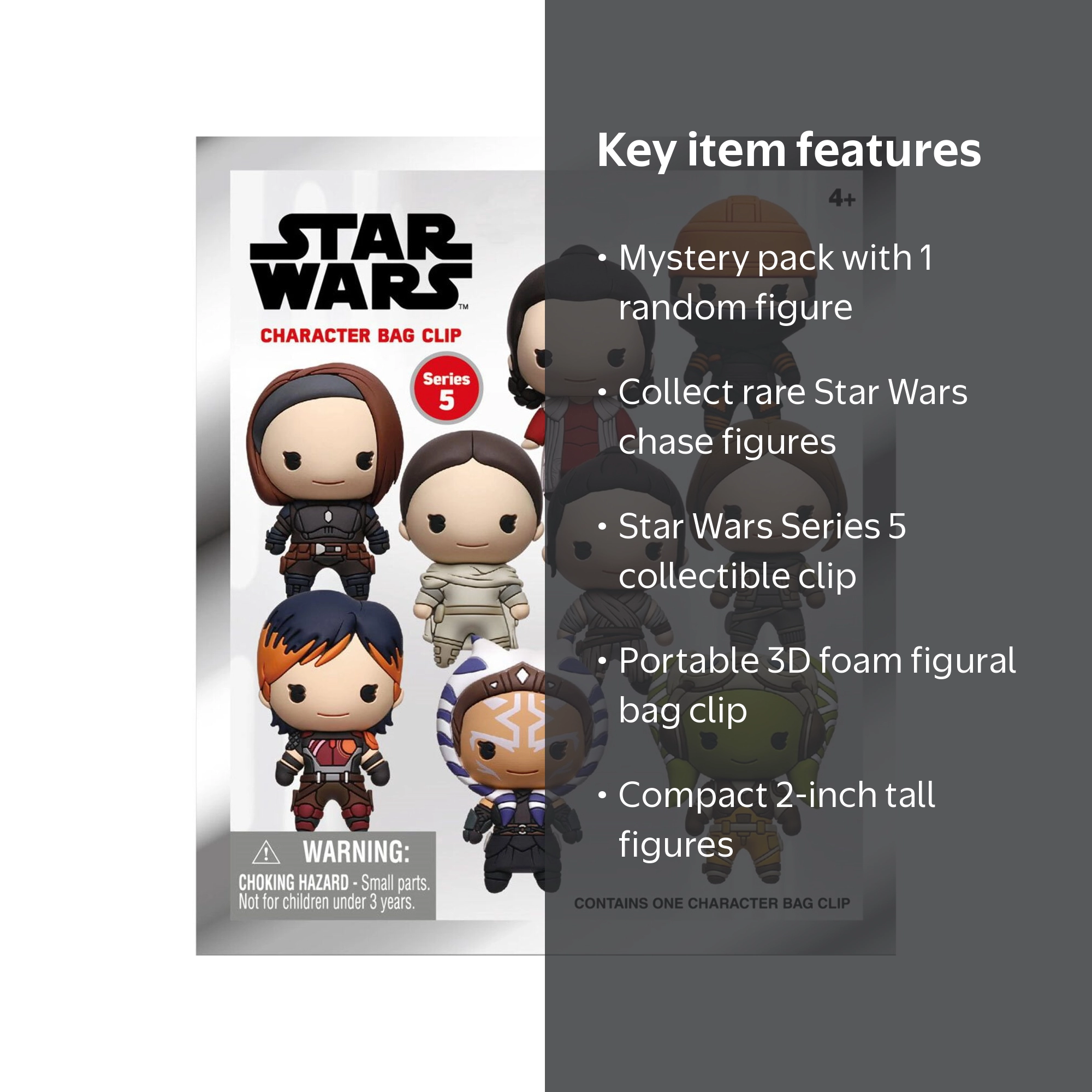 3D Figural Foam Bag Clip Star Wars Series 5 Mystery Pack