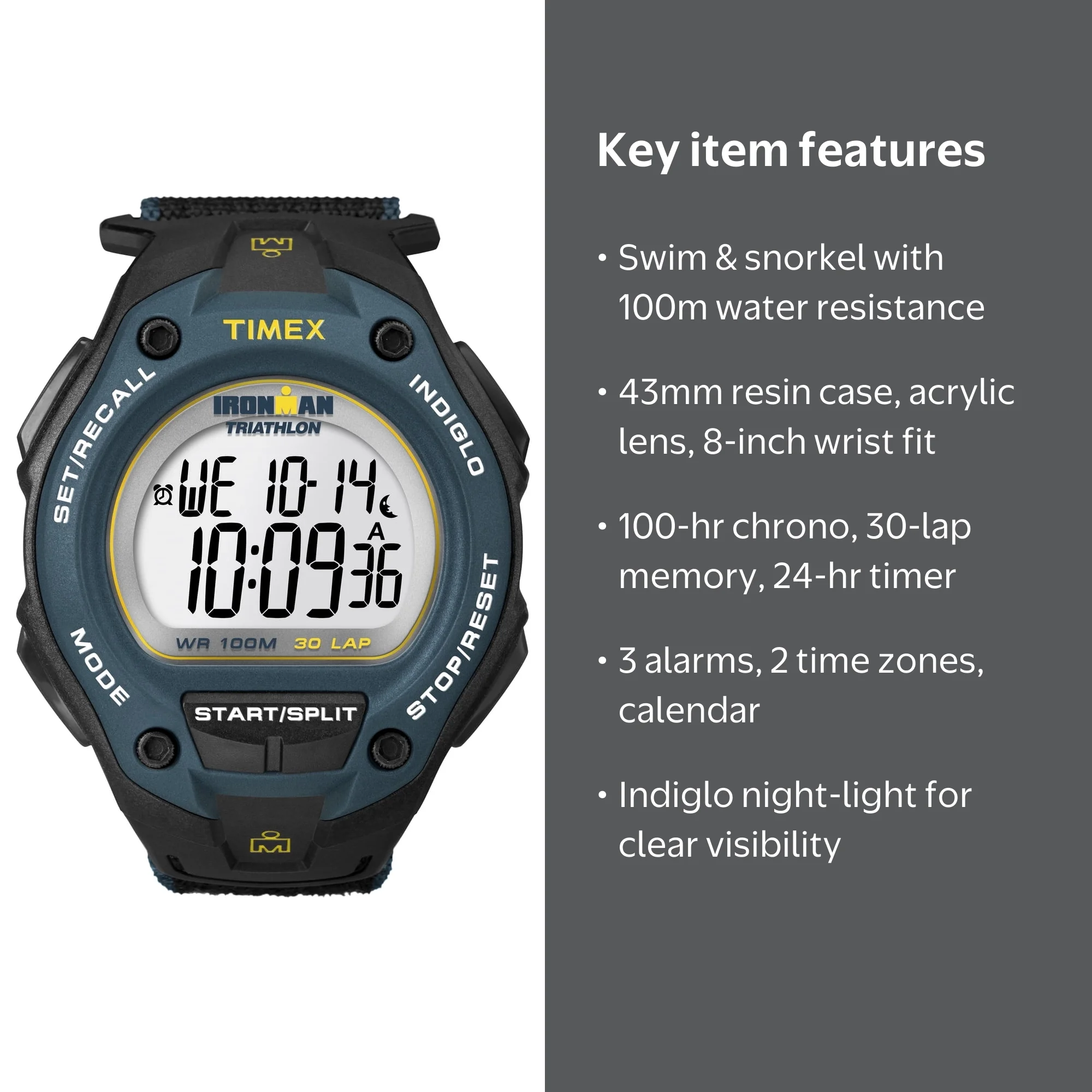 TIMEX Men's IRONMAN Classic 30 Oversized, Waterproof, Digital