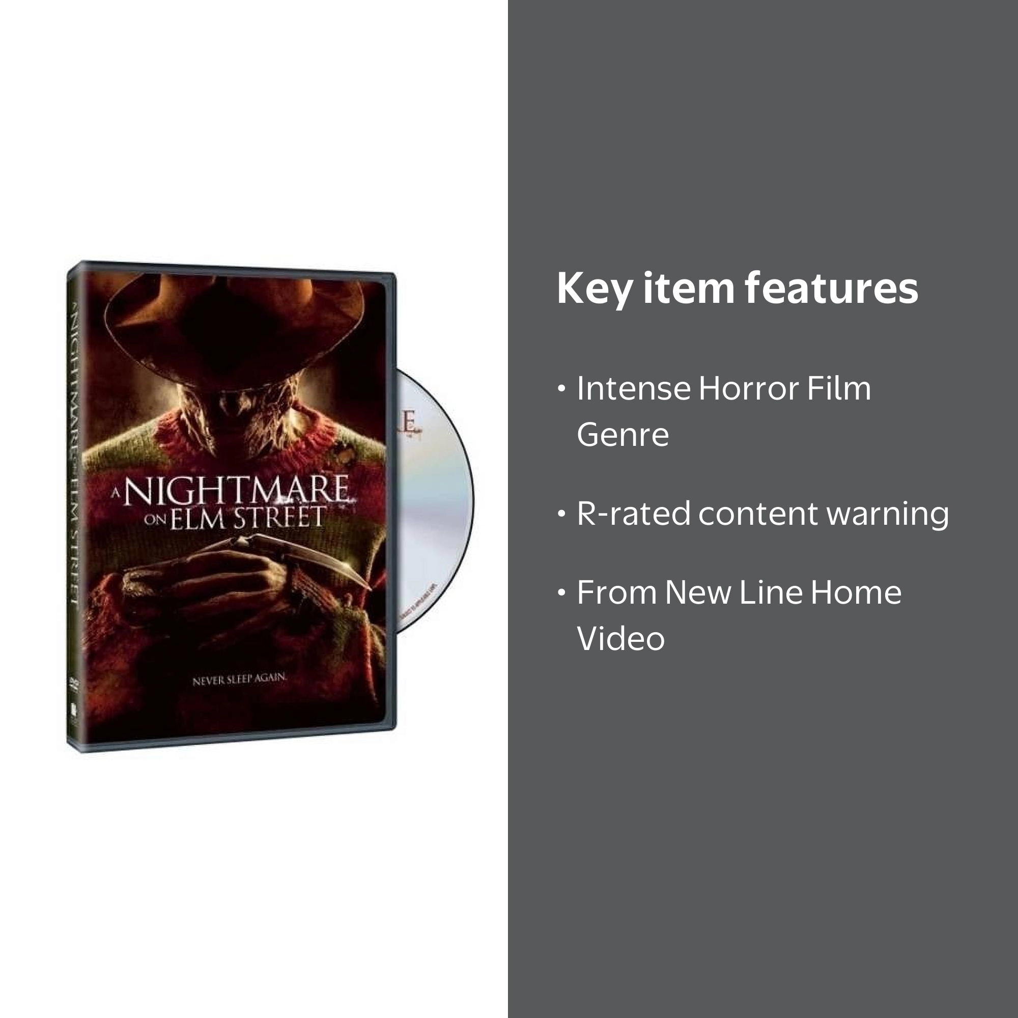 Nightmare on Elm Street DVD, 2010 Horror Re-Imagining, Freddy
