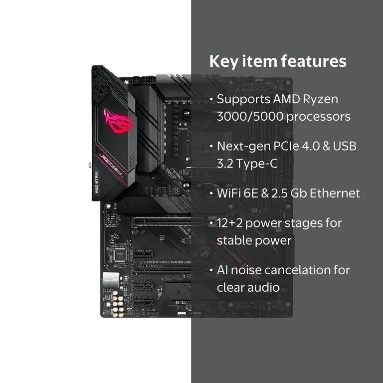 ASUS, Motherboard, B550-F GAMING WIFI II, ATX Gaming Motherboard