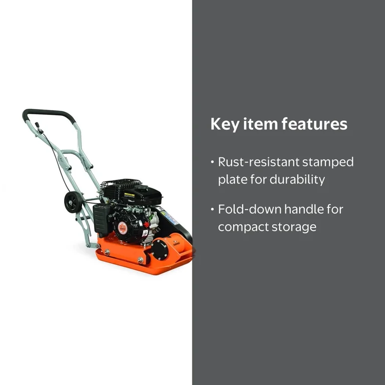YARDMAX 2.5HP, 1850 lb, 79cc, Compaction Plate Compactor, 5900 VPM
