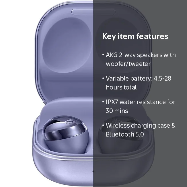 Samsung Galaxy Buds Pro, True Wireless Earbuds w/Active Noise