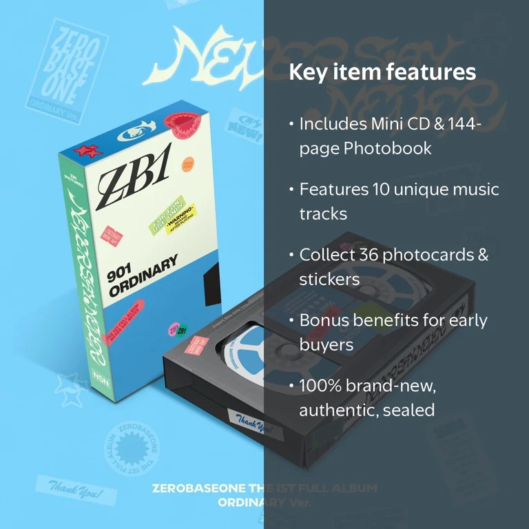 ZEROBASEONE - [NEVER SAY NEVER] 1st Full Album PHOTOBOOK ORDINARY