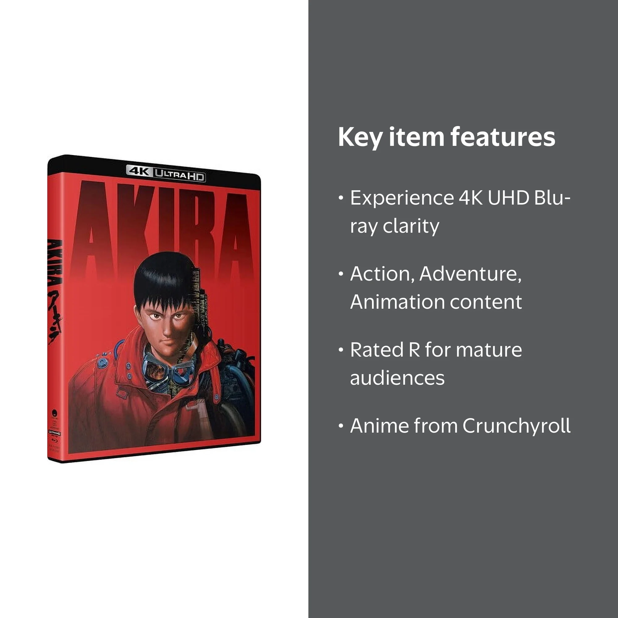 Sony Pictures Entertainment, Akira 4K Ultra HD + Blu-ray, Action