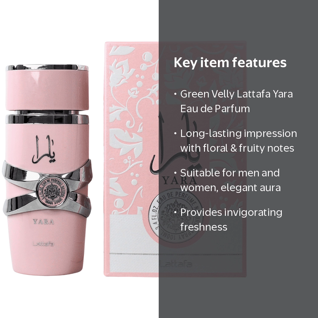 Lattafa Yara Long Lasting Eau De Perfume, 100 ml, Unisex Fresh