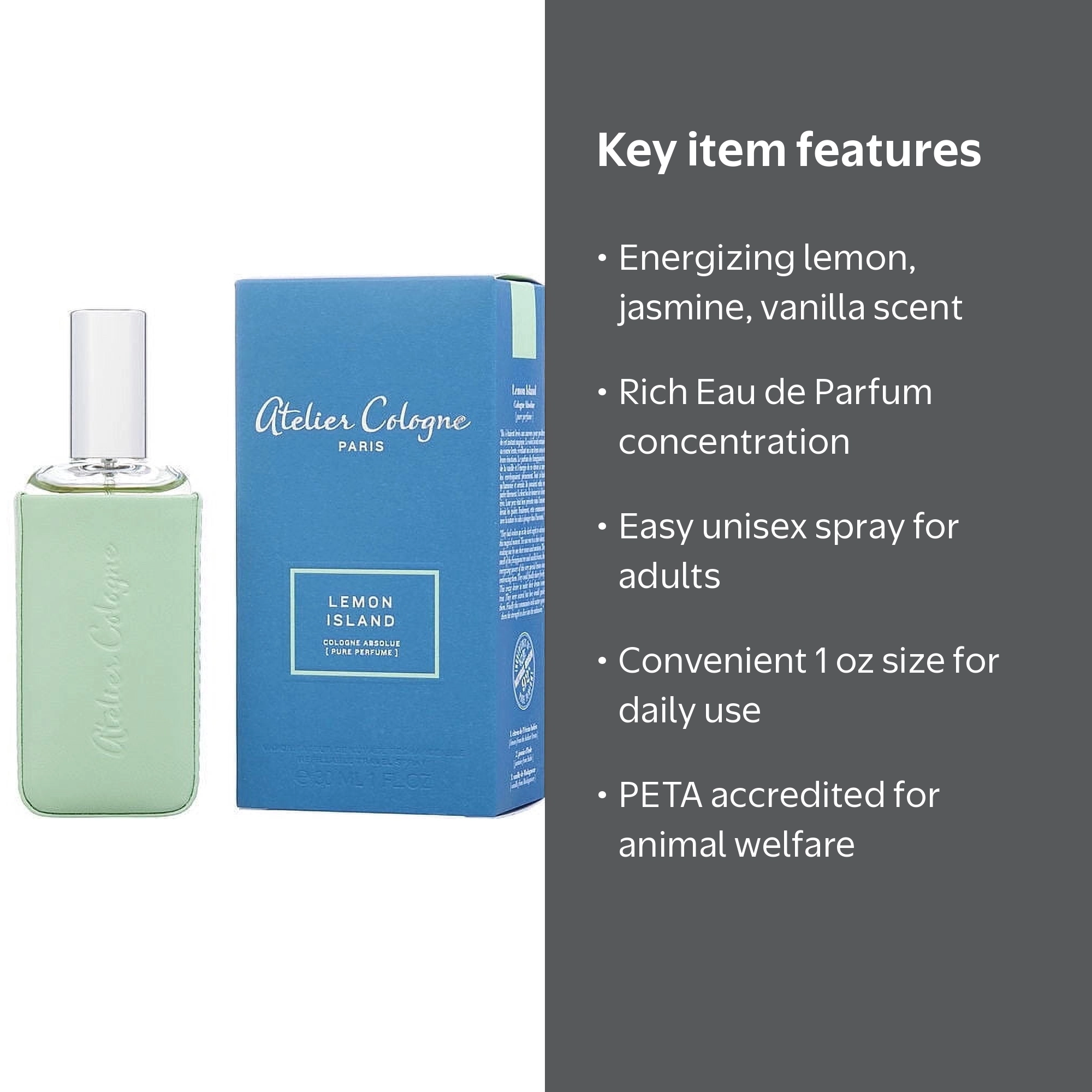 Atelier Cologne, Unisex Cologne Spray, 1 oz, Citrusy Fragrance