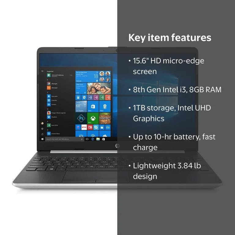HP Thin Laptop 15.6