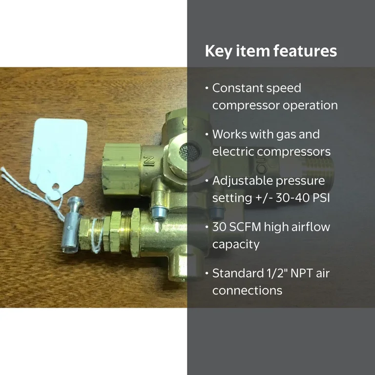 Conrader, Air Compressor Pilot Check Valve, NG5, 95-125 PSI