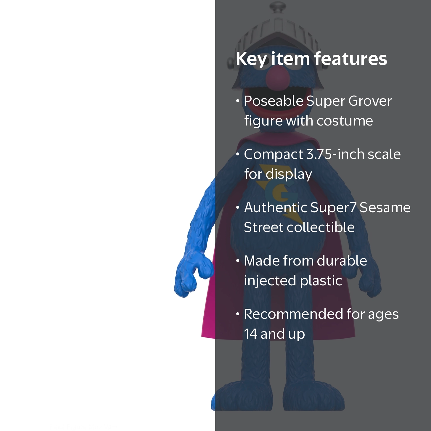 Super7 - Sesame Street - ReAction Figures Wv3 - Super Grover