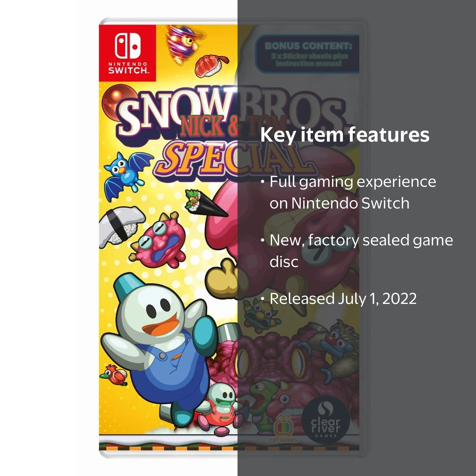 Snow Bros. Nick & Tom Special for Nintendo Switch, Classic Arcade