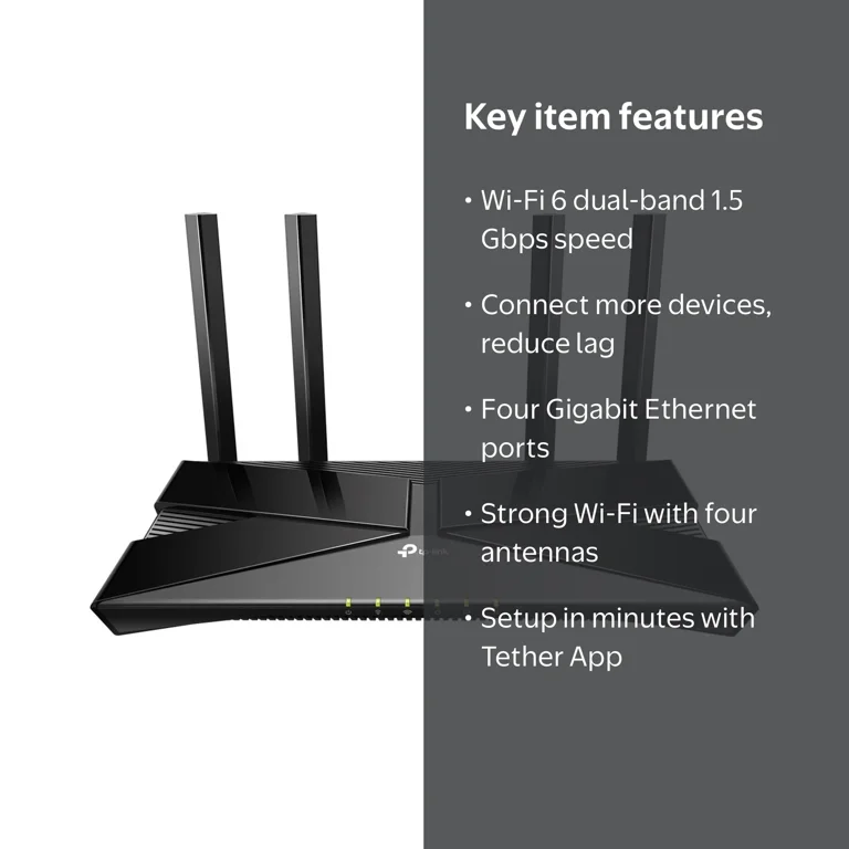 Free Shipping! TP-Link Archer AX1500 Wi-Fi 6 Router, Dual-Band Up