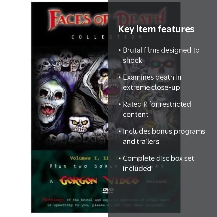 MPI Media Group, Faces Collection DVD, Horror, Disc Box Set