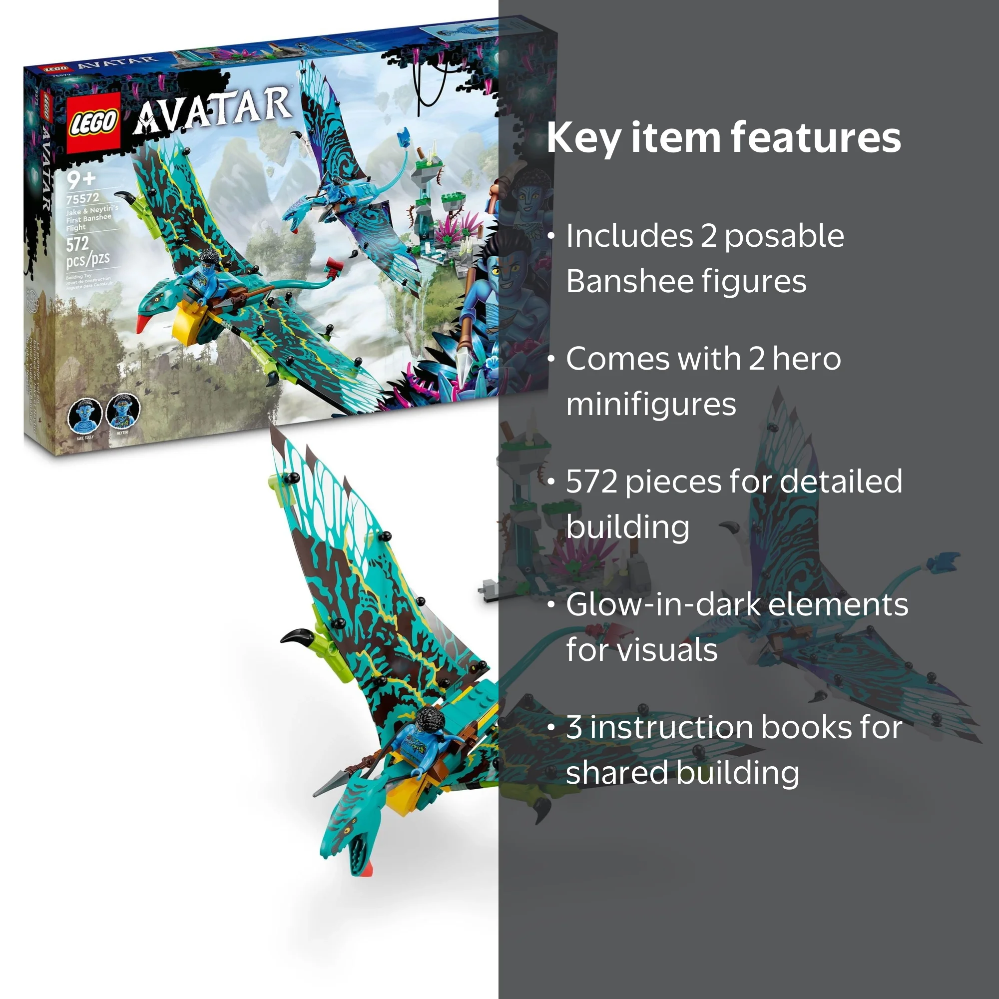 LEGO Avatar Jake & Neytiri First Banshee Flight 75572 Building
