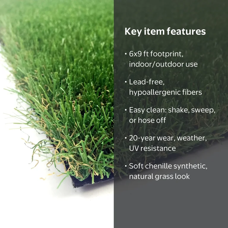 AllGreen Chenille Deluxe 6 x 9 ft Multi Purpose Artificial Grass