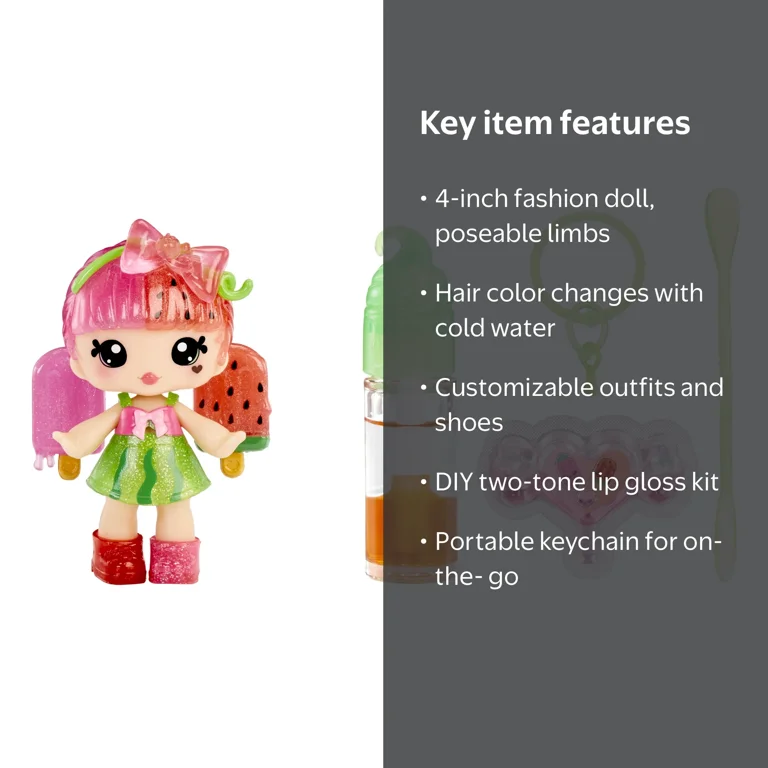 Yummiland Lip Gloss Doll: Mystery Color Change + DIY Kit - Walmart.com