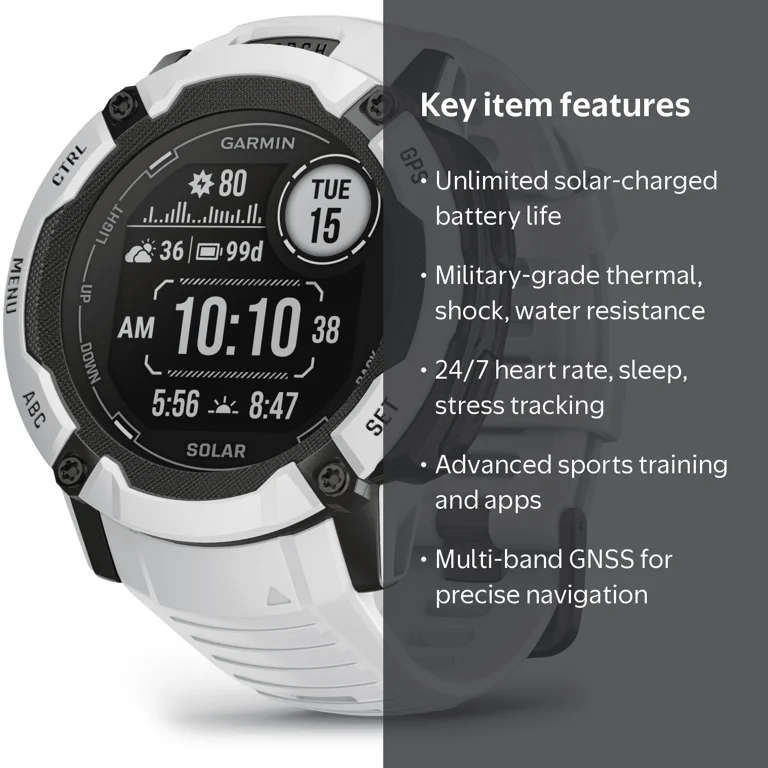 Free Shipping! Garmin Instinct 2X Solar Rugged GPS Wrist Watch