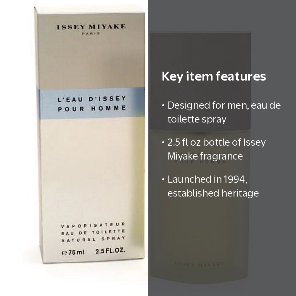 Issey Miyake, L'Eau D'Issey Pour Homme, 2.5 fl oz masculine scent