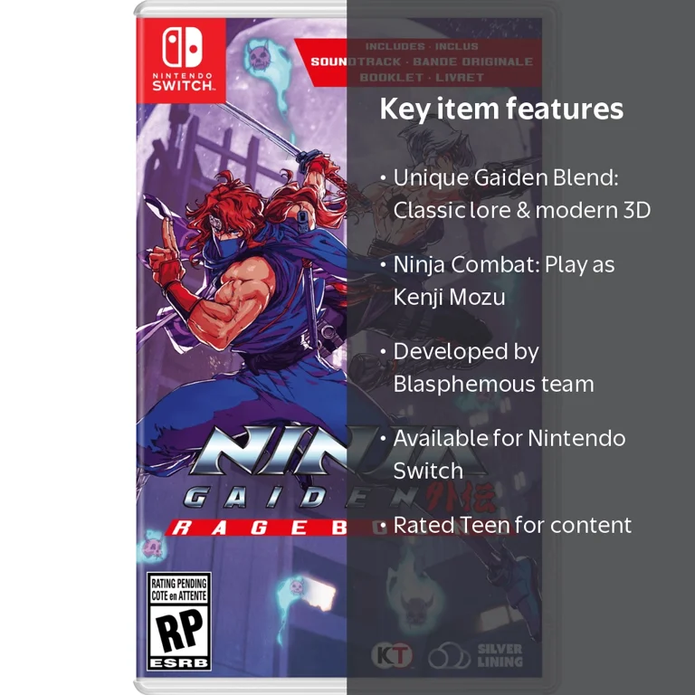 Crescent, Ninja Gaiden Ragebound for Nintendo Switch, Action