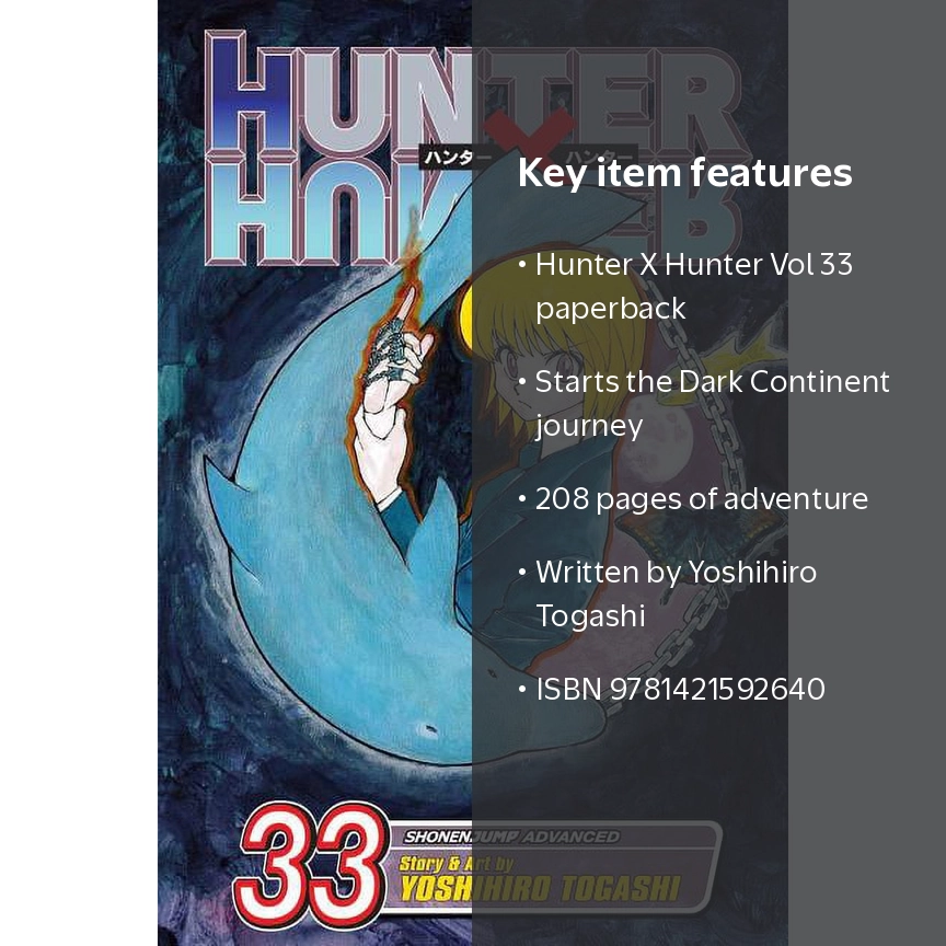 Yoshihiro Togashi, Hunter X Hunter Vol. 33 Threats, Book 33
