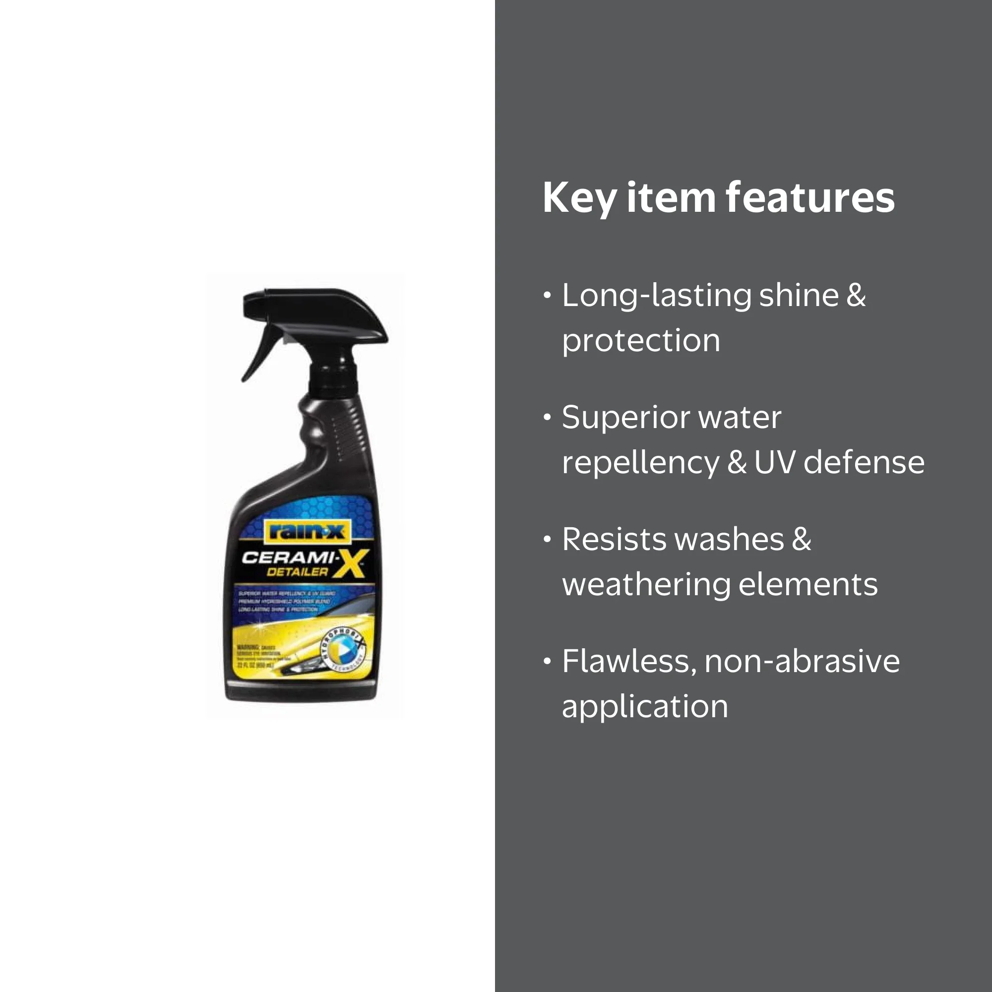 Rain-X 620161 Ceramic Finisher 22oz, long-lasting shine and