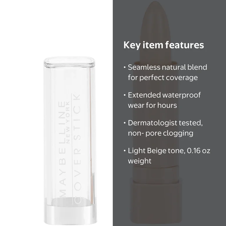 Maybelline, Concealer, Cover Stick Corrector, Light Beige