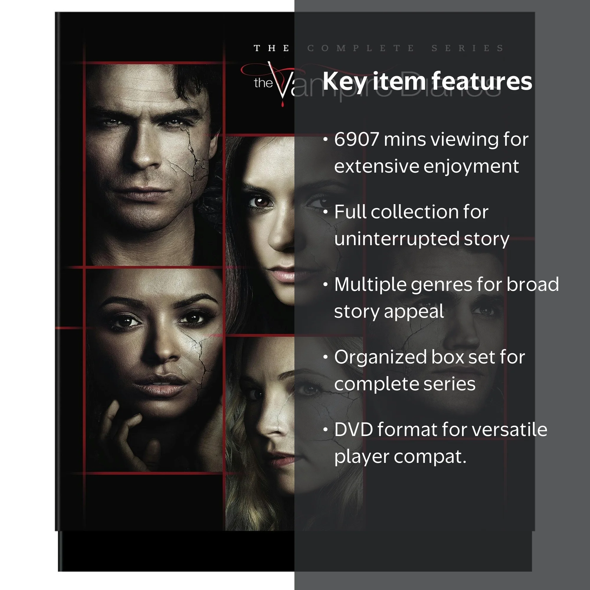 Vampire Diaries: Complete Series Box Set, CW Drama, English DVD