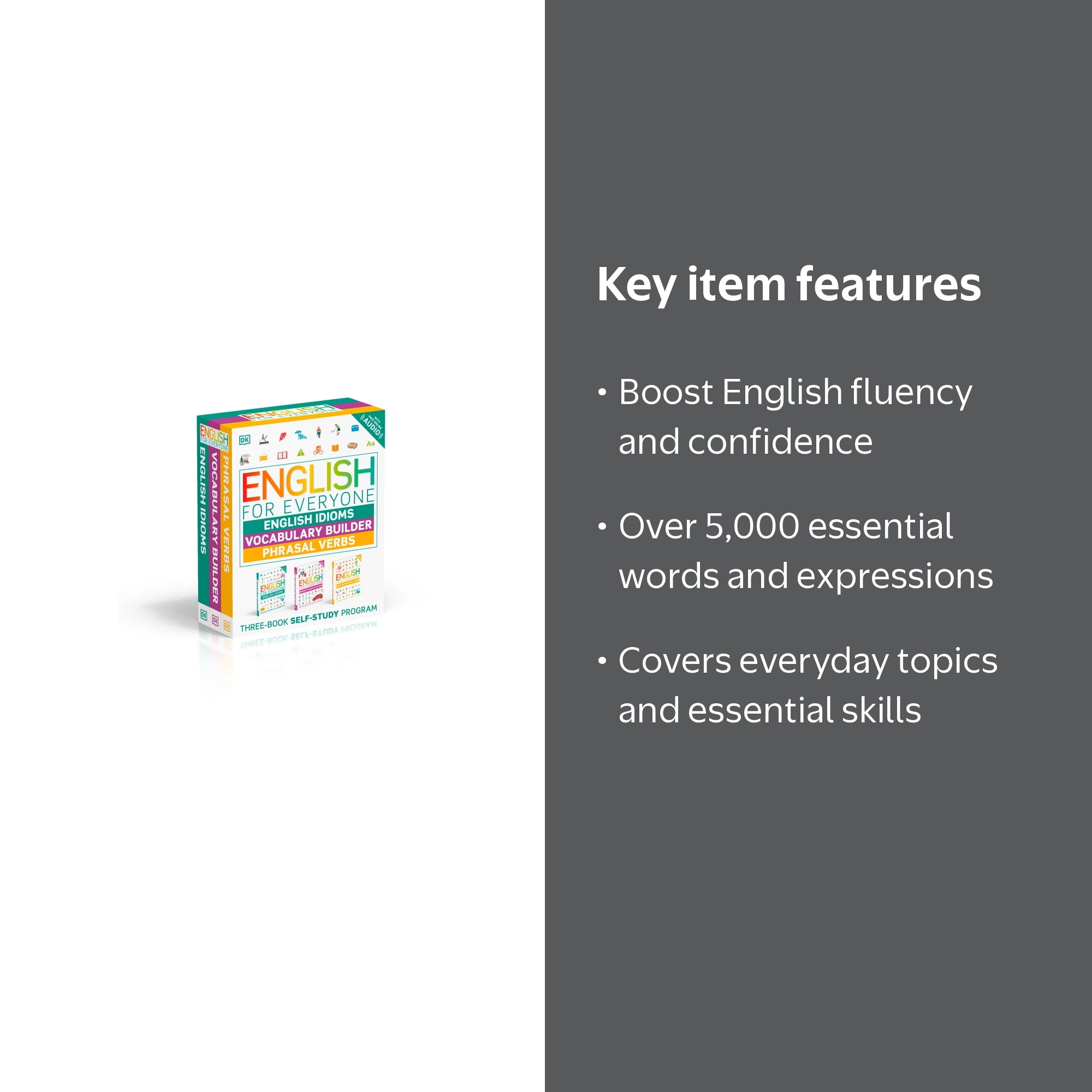 DK English for Everyone Box Set, 3 Book Vocabulary, Idioms
