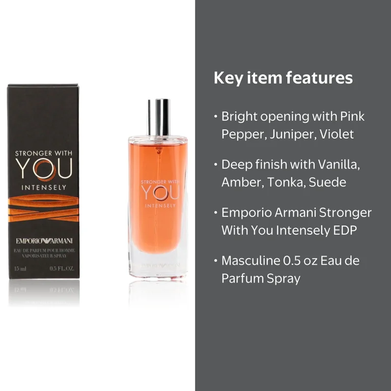 Stronger With You Intensely by Emporio Armani, 0.5oz EDP Spray men