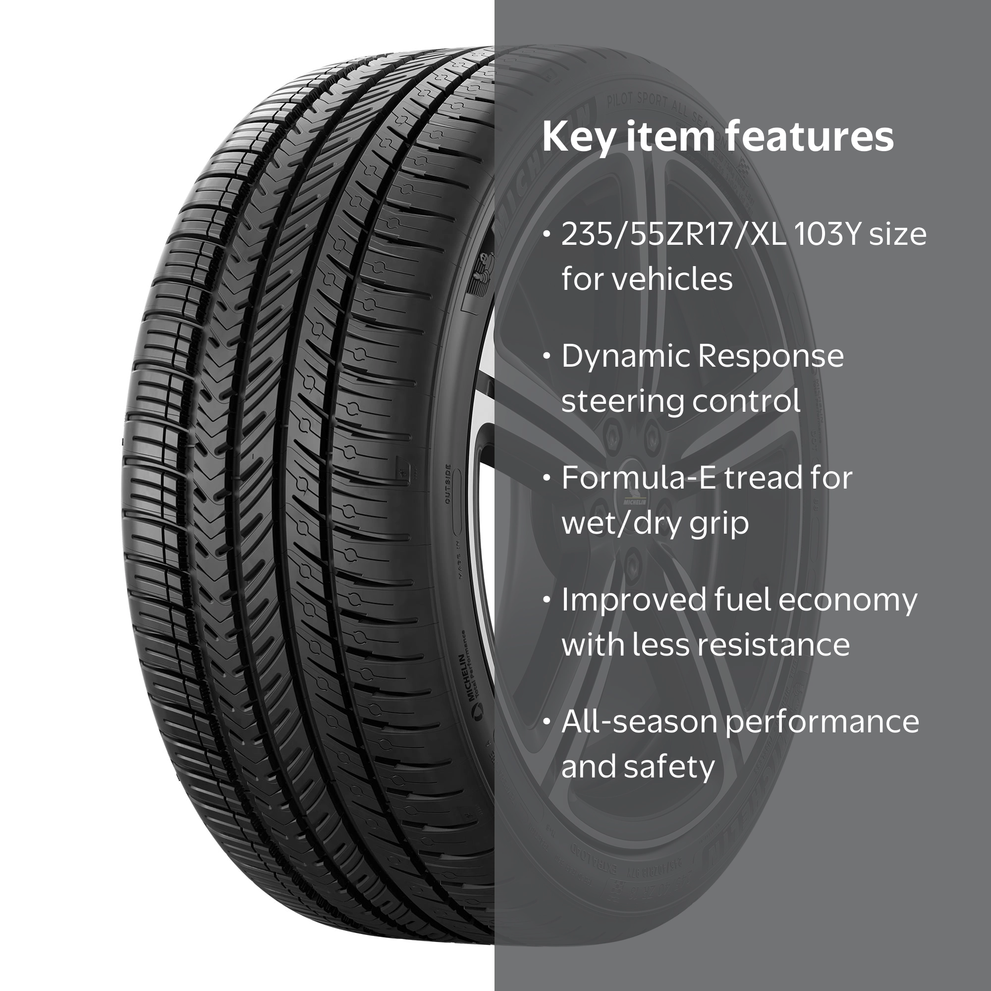Michelin Pilot Sport All-Season 4 235/55ZR17/XL 103Y Tire