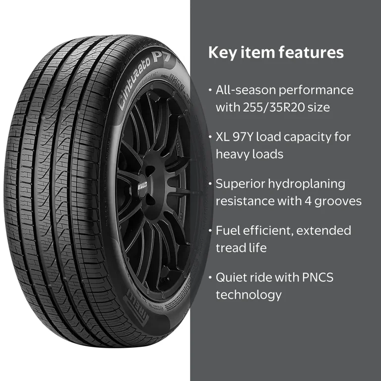 Pirelli Cinturato P7 All Season 255/35R20 97Y XL Passenger Tire Pirelli Cinturato P7 All Season 255/35R20 97Y XL Passenger Tire