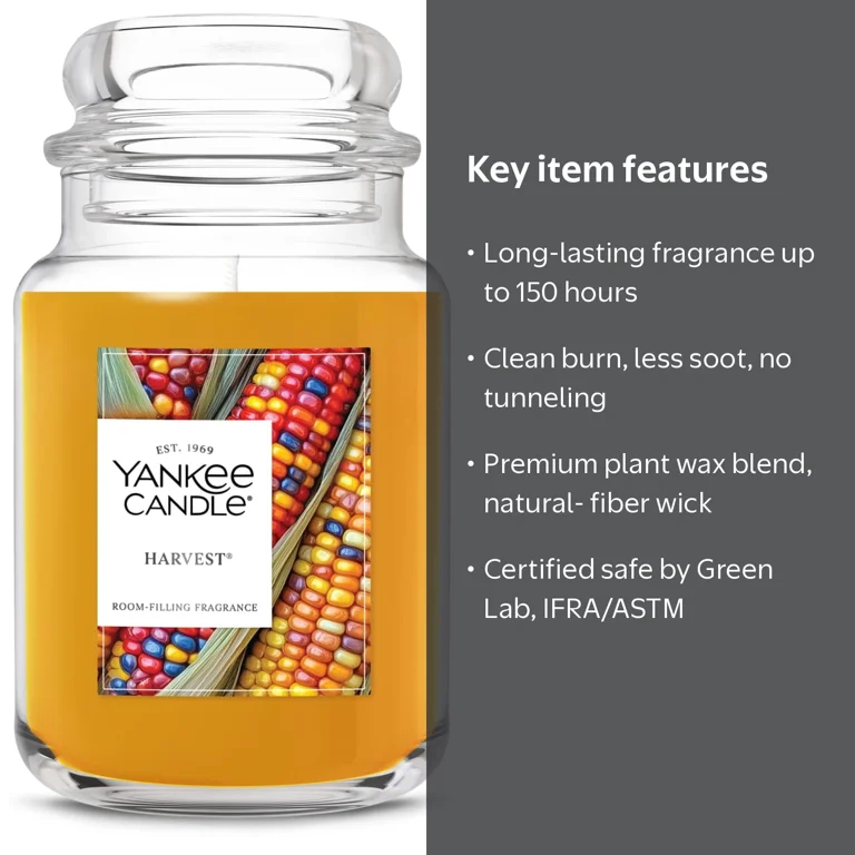 Yankee Candle Harvest Large Jar Scented Candle, 22 oz