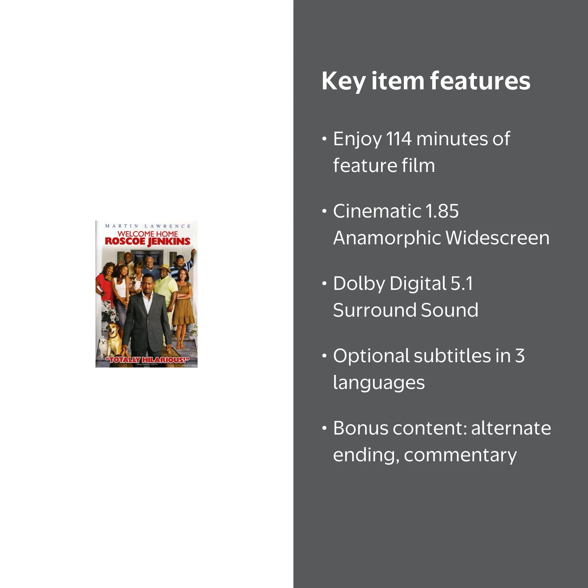Welcome Home Roscoe Jenkins (DVD Widescreen) [DVD] - Walmart.com