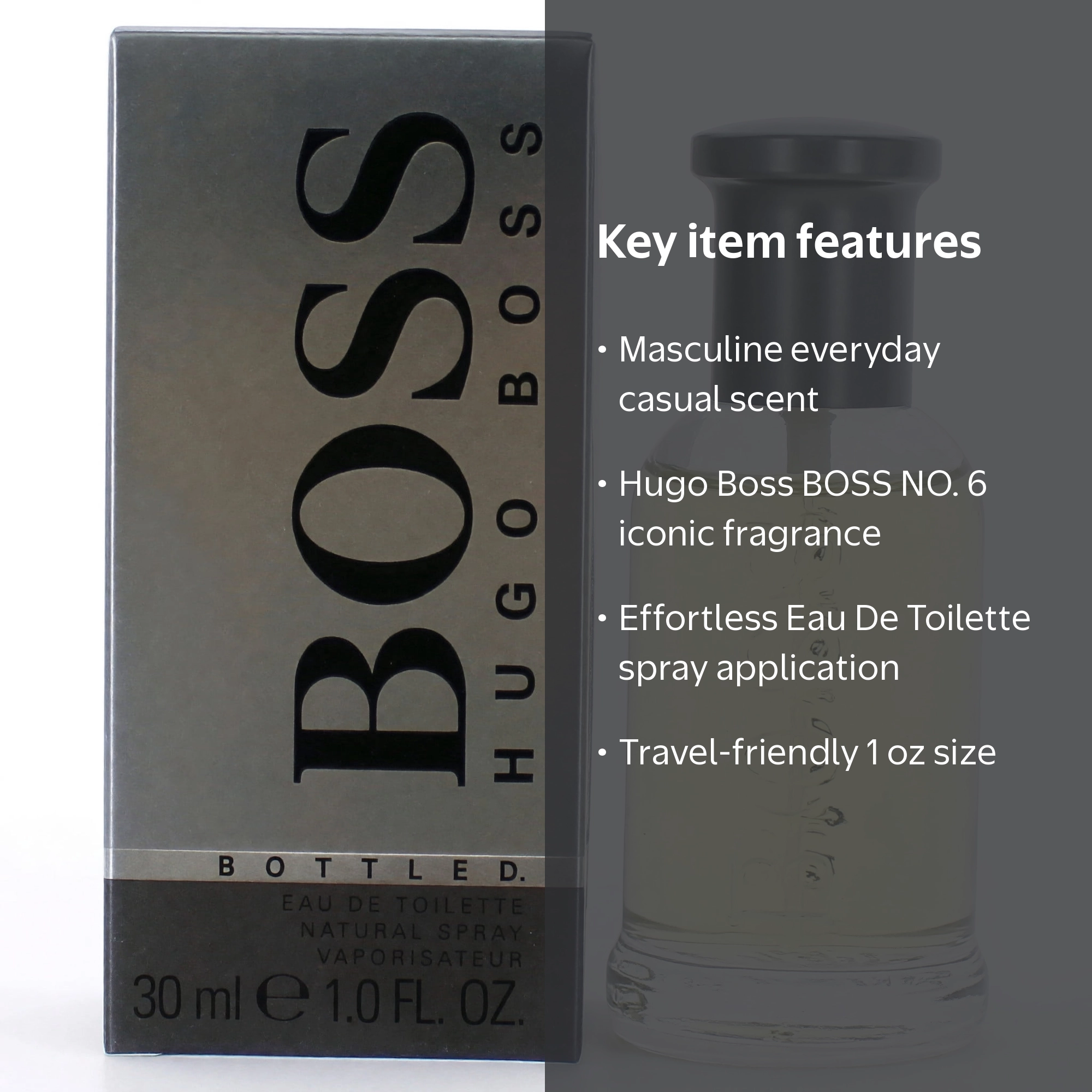 Hugo Boss BOSS NO. 6 Eau De Toilette Spray (Grey Box) for Men 1 oz