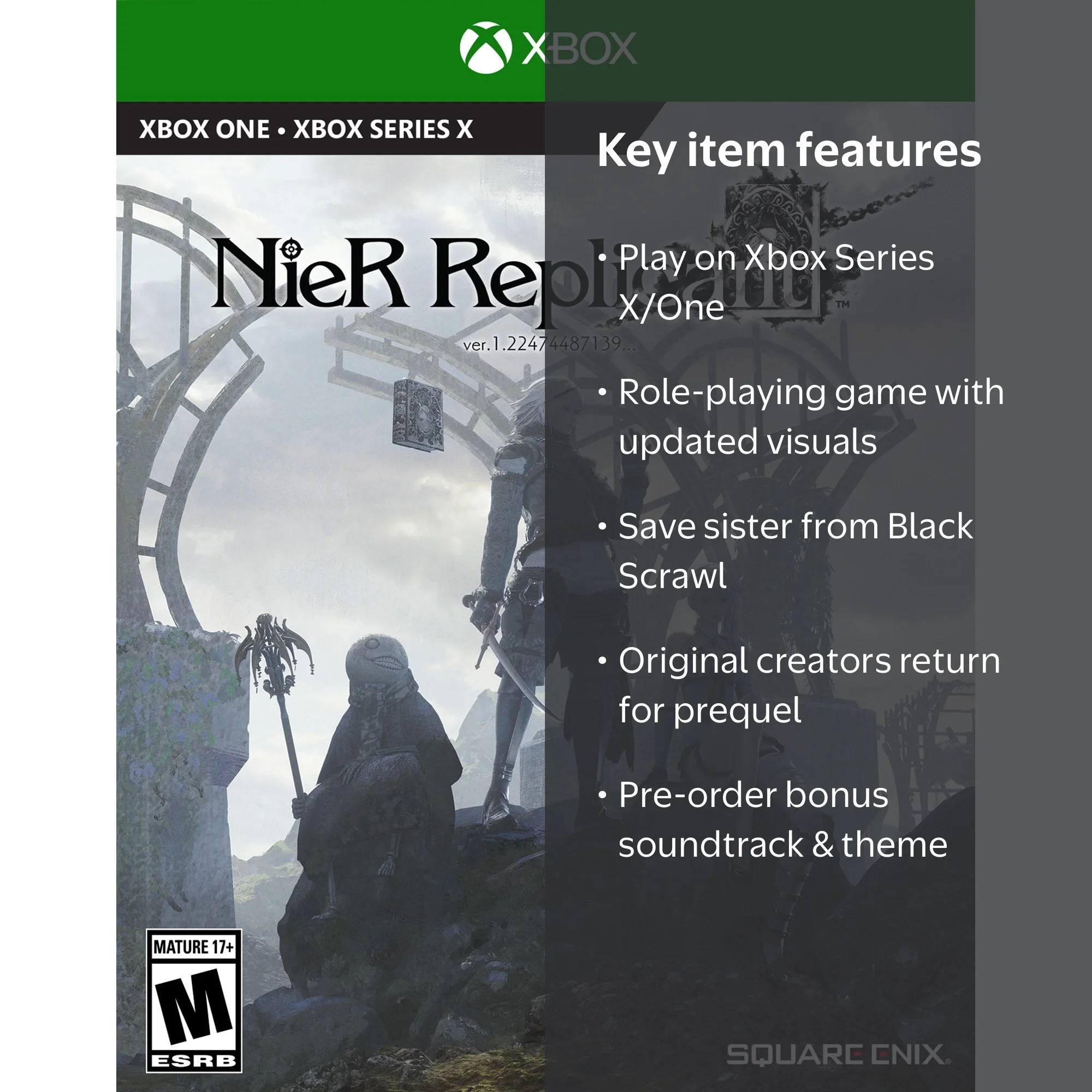 Square Enix NieR Replicant ver.1.22474487139…, Xbox Series X/Xbox