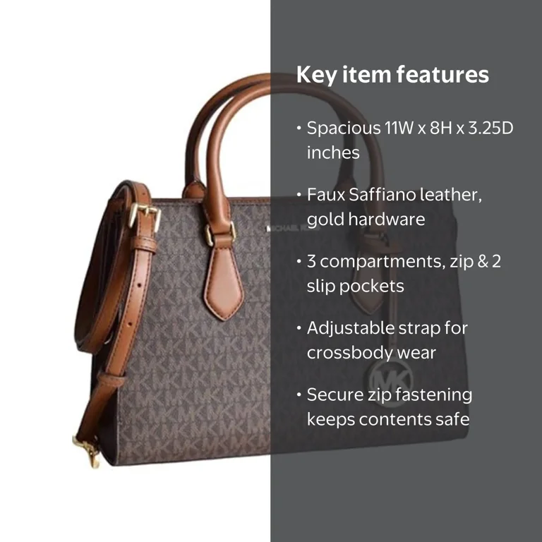 Michael Kors Original Sheila Medium Logo Handbag, Brown Satchel