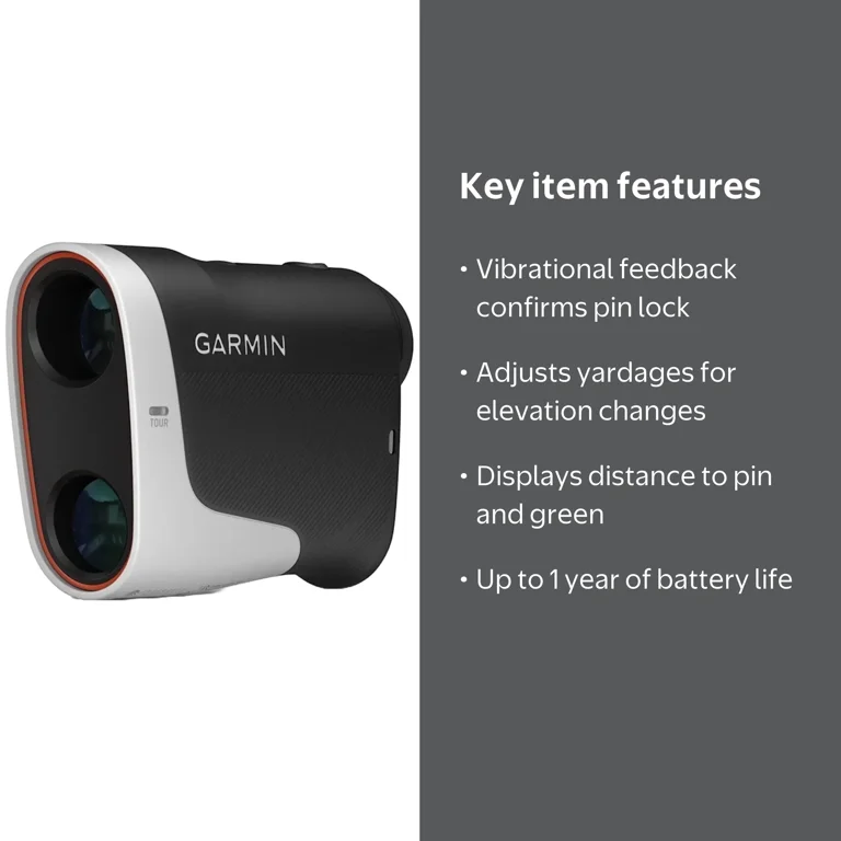 GARMIN Approach Z30 Golf Laser Range Finder, 400 yards, 6X